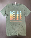 Bows x4 Tee Shirt - Forest Green